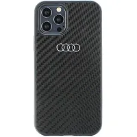 Etui Audi Carbon Fiber na iPhone 12 / iPhone 12 Pro - czarne