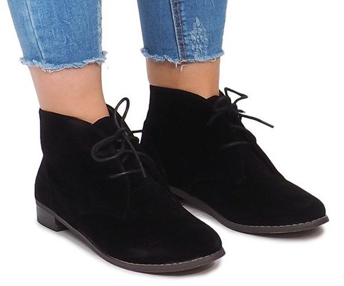 SZNUROWANE BOTKI A-27 CZARNY 38 na Arena.pl