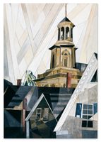 Plakat cyfrowy do wydruku architektura geometria