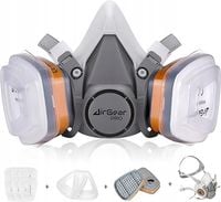 AirGearPro M-500 MASKA PYŁOSZCZELNA Z FILTRAMI WIELOKROTNEGO UŻYTKU