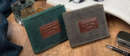 piękny kolorowy, skórzany portfel męski - forever young® na Arena.pl