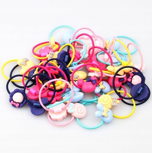 Zestaw Gumek 40Szt Do Włosów Dziewczynki Dziecka na Arena.pl