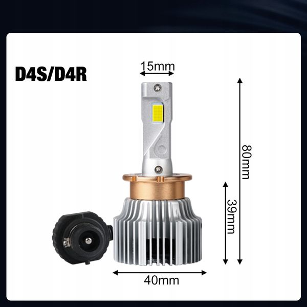 ŻARNIKI LED D4S D4R XSTORM P&P CANBUS 25000LM 70W zdjęcie 3