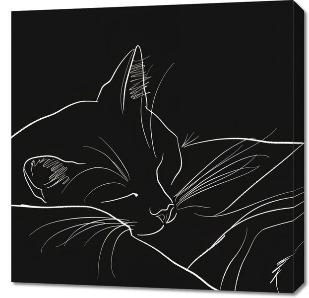 Obraz 70x70cm Nocny Spokój zdjęcie 1