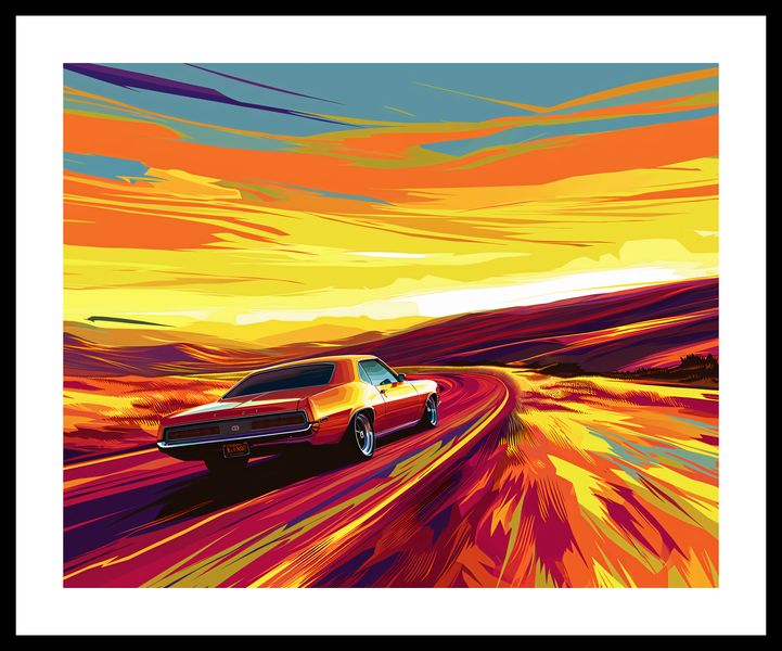 Plakat 50x40cm Pędź Przed Siebie zdjęcie 3