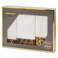 Komplet ręczników Venus Eva Minge 3 szt. biały bawełna 500 GSM