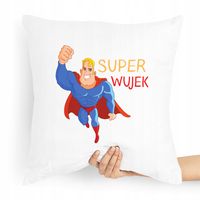 Poduszka Dla Wujka Super Wujek Prezent Z Nadrukiem Ze Zdjęciem