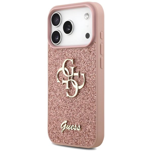 Etui Guess Fixed Glitter Big 4G do iPhone 17 Pro różowy zdjęcie 2