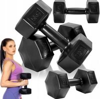 Hantle ciężarki HANTELKI DO ĆWICZEŃ OBCIĄŻ ZESTAW FITNESS FIZJO 2szt 3