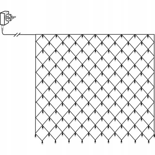 Siatka LED 3x3 M 320 LED Biała Zimna Lampki Choinkowe Led Zewnętrzne na Arena.pl
