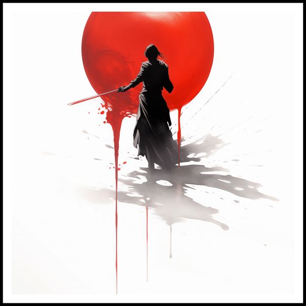 Plakat 100x100cm Samotny Samuraj zdjęcie 3