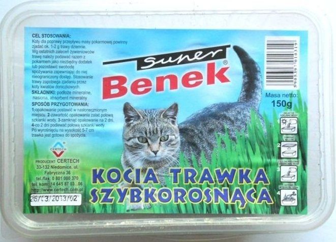 CERTECH-SUPER BENEK Trawka Dla Kota 150g zdjęcie 1