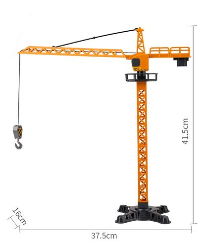 dźwig żuraw  budowlany obrotowy ruchomy budowa 50 elementów + pojazd na Arena.pl