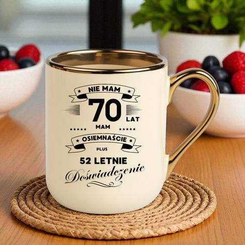 Kubek PREMIUM prezent na URODZINY 70 LAT oryginalny upominek z dedykacją na Arena.pl