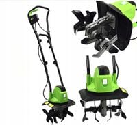 GLEBOGRYZARKA ELEKTRYCZNA KULTYWATOR OGRODOWY DO GLEBY ZIEMI 2w1 32cm MOCNA