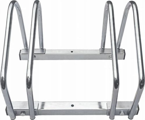 STOJAK NA 2 ROWERY PARKING ROWEROWY UCHWYT NA 2 STANOWISKA STAL NIERDZEWNA na Arena.pl