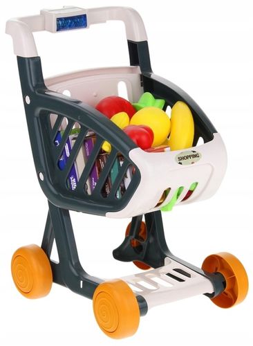 Wózek Koszyk Sklepowy Dla Dzieci Na Zakupy Supermarket Owoce Warzywa na Arena.pl