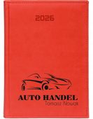 KALENDARZ A6 2026 TYGODNNIOWY terminarz z nadrukiem AUTO HANDEL imię