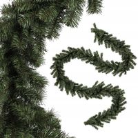 GIRLANDA ŚWIĄTECZNA CHOINKOWA SZTUCZNA GĘSTA ŁAŃCUCH ZIELONA WIENIEC 260 cm