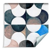 Tapeta GEOMETRYCZNA - Abstrakcja Malowana Akwarelą