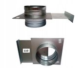 Zasuwa do węży 110mm przepustnica do odciągu wąż rura PUR wentylator ocynk