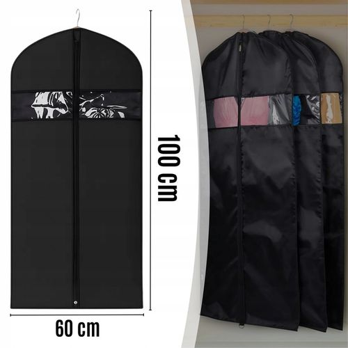 5X POKROWIEC NA ODZIEŻ UBRANIA KURTKĘ GARNITUR KOSZULĘ DUŻY 100 CM na Arena.pl