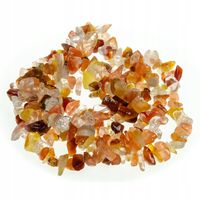 Karneol sieczka kamyczki na żyłce 3-10mm sznur 84-90cm