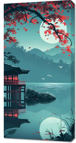Obraz 50x100cm Japoński Pawilon zdjęcie 1