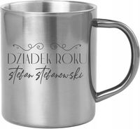 Kubek metalowy z grawerem PREZENT dla Dziadka imię
