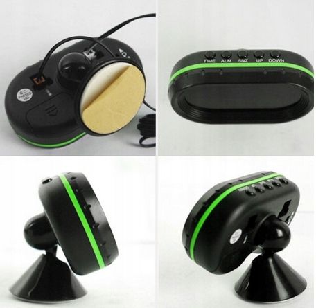 Termometr samochodowy stacja pogody 12V - woltomierz- zielony / czerwony CE na Arena.pl