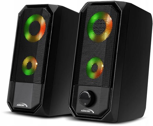 GŁOŚNIKI KOMPUTEROWE ZESTAW 2.0 BLUETOOTH do PC LAPTOPA KOMPUTERA Audiocore na Arena.pl