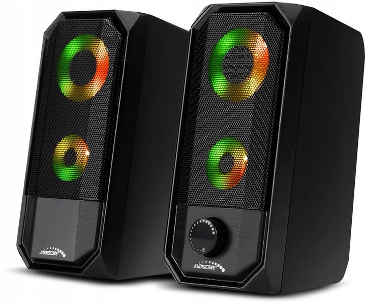 GŁOŚNIKI KOMPUTEROWE ZESTAW 2.0 BLUETOOTH do PC LAPTOPA KOMPUTERA Audiocore zdjęcie 1