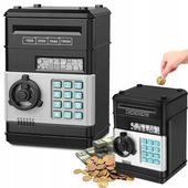SKARBONKA SEJF Bankomat na Monety Banknoty + PIN