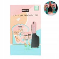 SENCE Zestaw do pielęgnacji stóp 4w1 MASKA KREM PEELING TARKA | Dzień Babci