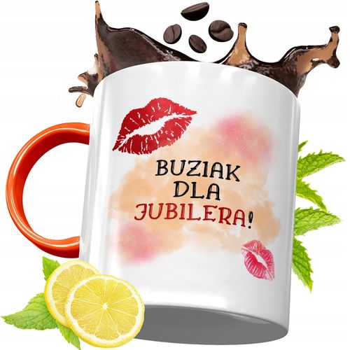 Kubek Pomarańczowy Dla Jubilera Prezent Z Nadrukiem Ze Zdjęciem na Arena.pl
