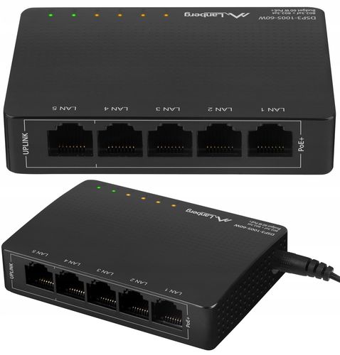 Switch PoE+ Lanberg 5x 1Gb 4x PoE na Arena.pl