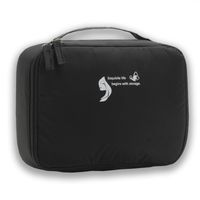 kosmetyczka damska rozkładana organizer czarny ks30cz