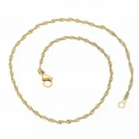 Bransoletka złota na nogę kostkę stal chirurgiczna celebrytka