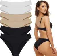 6x BEZSZWOWE CIĘTE LASEROWE MAJTKI DAMSKIE