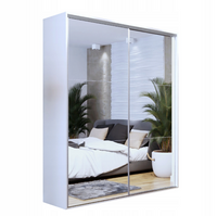 Wysoka Biała Szafa Przesuwna 200cm Maxi h-245 cm