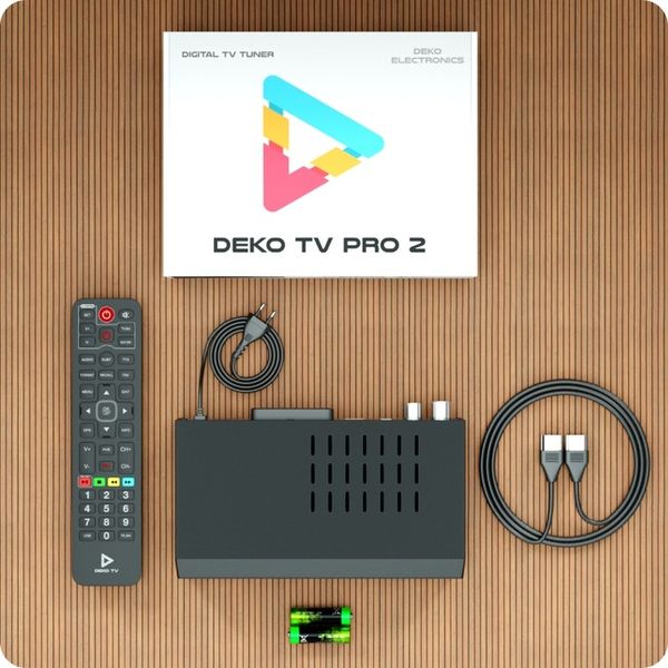 Tuner Dekoder TV Naziemnej DVBT2 DVBT 2 DVB T2 HEVC DEKO PRO2 + Antena zdjęcie 12