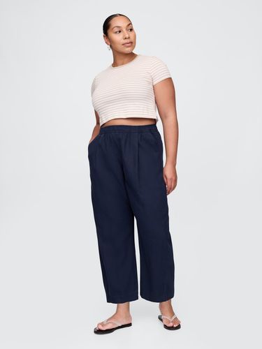 GAP Mid Rise Linen-Blend Easy Barrel Pants roz.L na Arena.pl