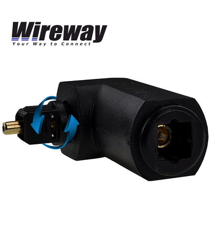 Przejściówka adapter Kątowy 90st. Toslink WireWay na Arena.pl