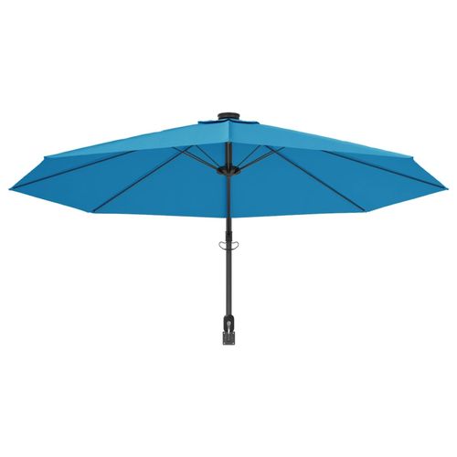 Ścienny parasol ogrodowy z LED, niebieski, 290 cm na Arena.pl