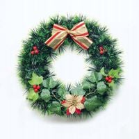 Wieniec świąteczny stroik na drzwi dekoracja wianek ozdoba Święta 30 cm
