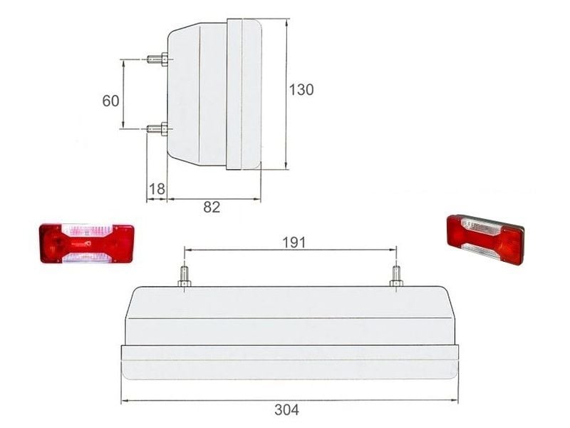 Lampa tylna Lewa tył Kierowcy Iveco Daily 2006- Iveco Eurocargo 2008- Fiat Doblo 2010- Stralis Trakker Opel Combo 2011- 5801351218 69500032 5801631438 35C 40C 45C 50C 55C 60C 65C 70C 72C zdjęcie 6