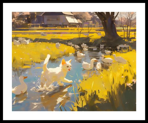 Plakat 50x40cm Słońce na Wsi na Arena.pl