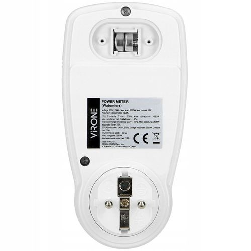 WATOMIERZ LICZNIK ENERGII MIERNIK ZUŻYCIA POBORU PRĄDU WOLTOMIERZ 2 TARYFY na Arena.pl