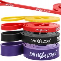 ZESTAW 4 GUMY DO ĆWICZEŃ POWER BAND GUMA MOCNA TAŚMA OPOROWA FITNESS