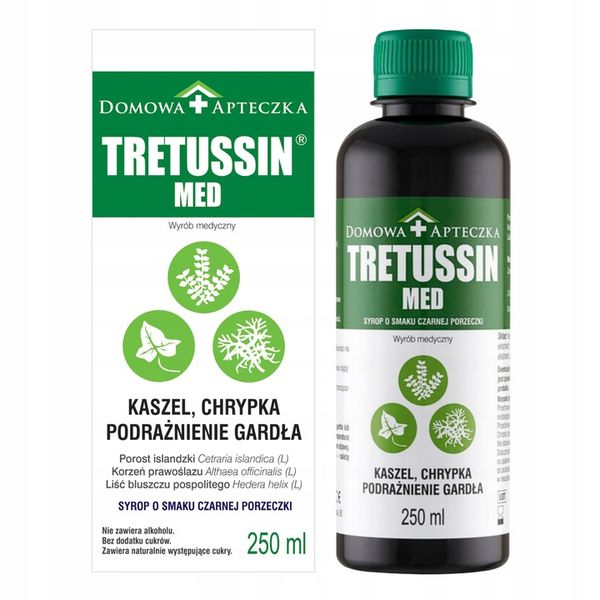 Tretussin Med Syrop 250ml Kaszel Chrypka zdjęcie 1
